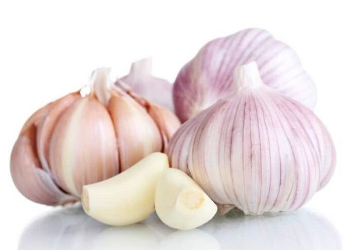Garlic removes parasites in organisms